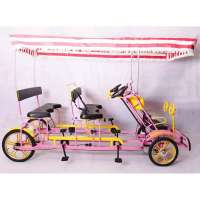 pedicab 4 wheel adult surrey bike four seat bicycle/Quadricycle 4 people surrey bike