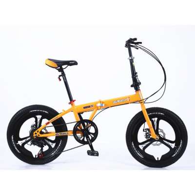 high quality  18 20 inch mini alloy wheel 7 speed folding bike