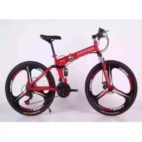 21 speed 26 inch steel frame folding bicycle mountain bike for men/women