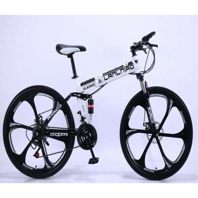 factory supply 26inch disc brake one wheel folding bicycle